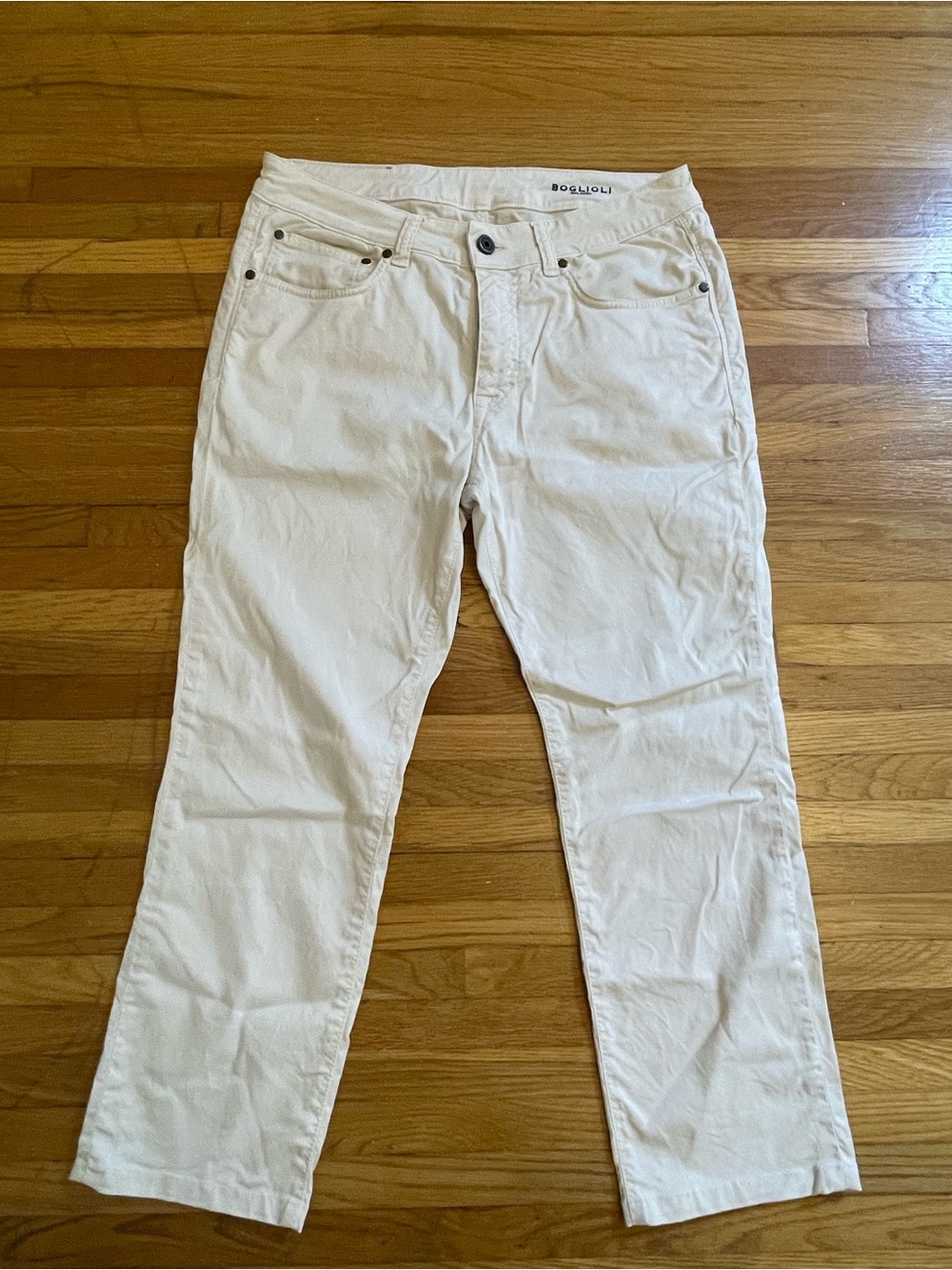Boglioli Slim Straight-Leg Cotton-Blend Five-Pocket Pants